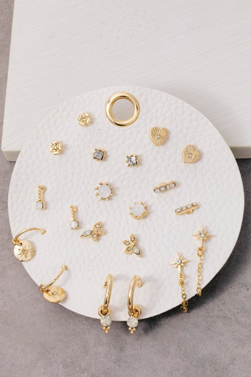Ten Pair Assorted Mini Earrings Set