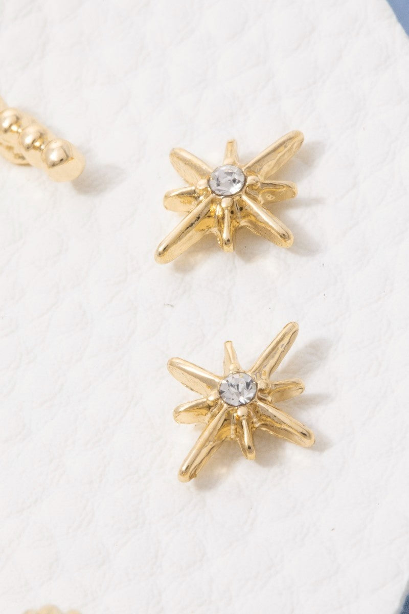 Ten Pair Studs Earrings Set