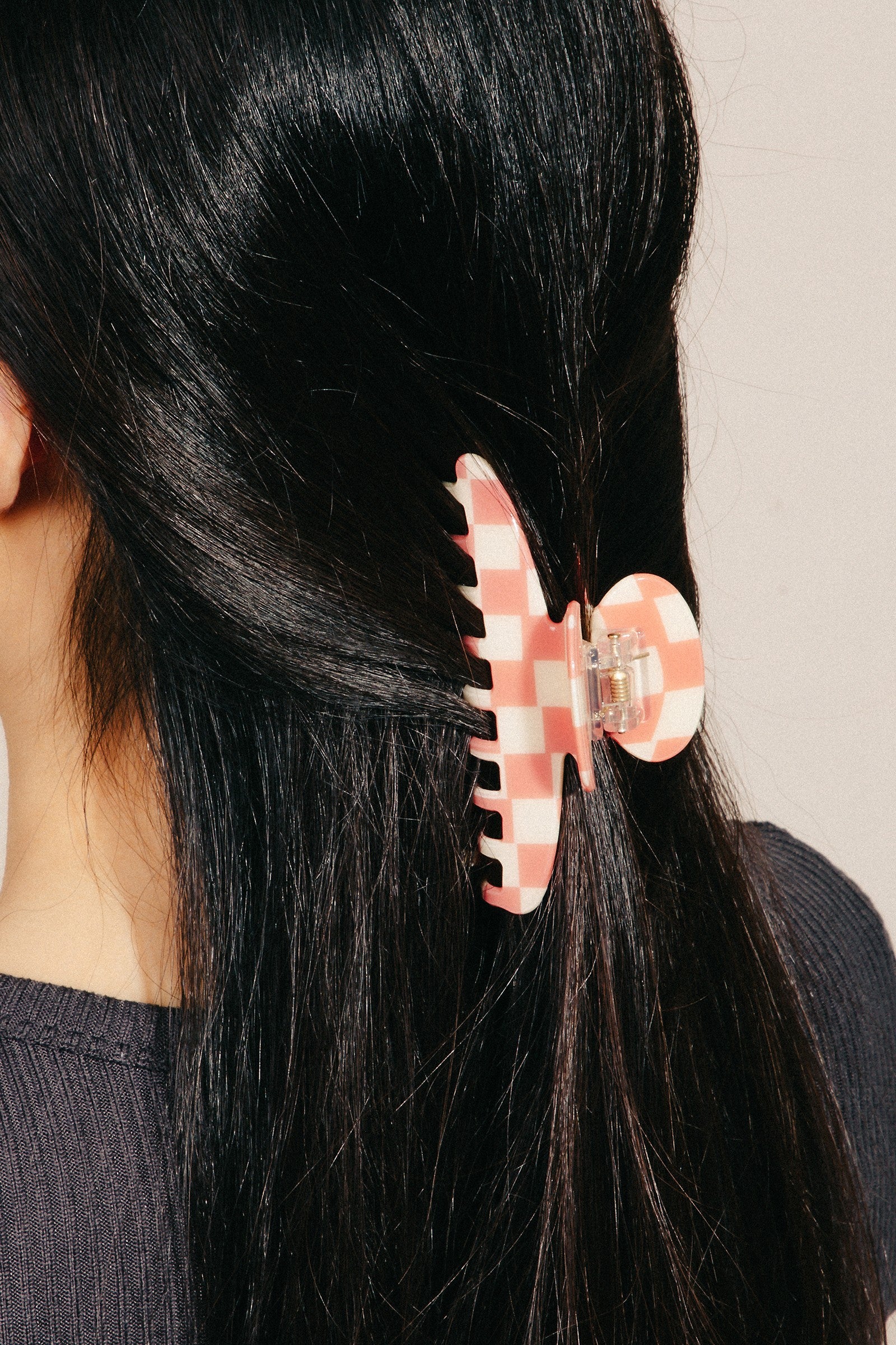 Checkered Hair Clip