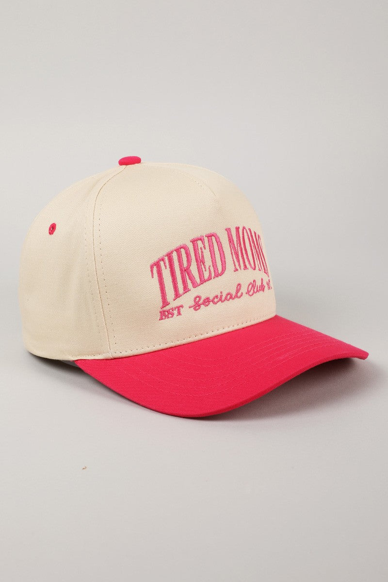 Tired Moms Est. Social Club 24/7 Embroidered Trucker Hat
