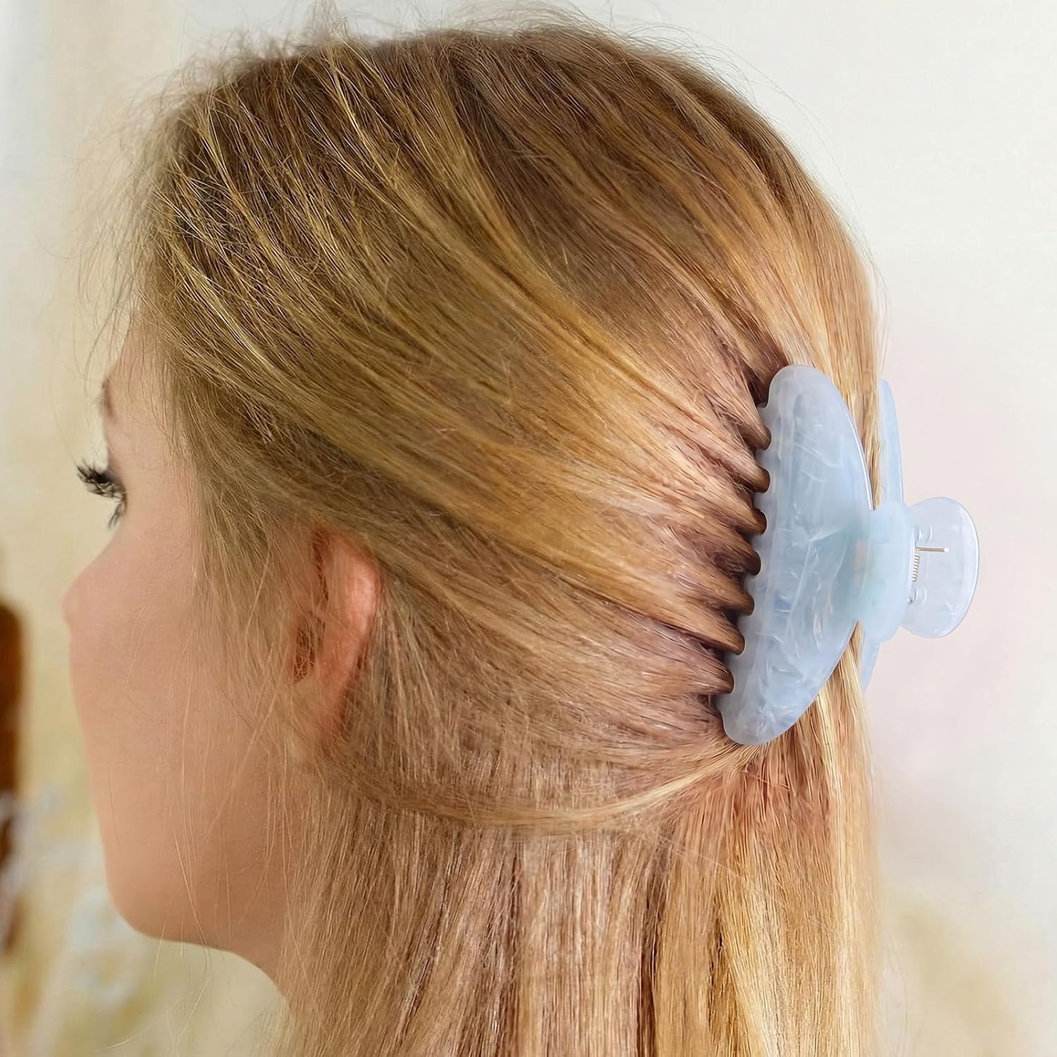Large Marbled Acrylic Hair Claw Clips