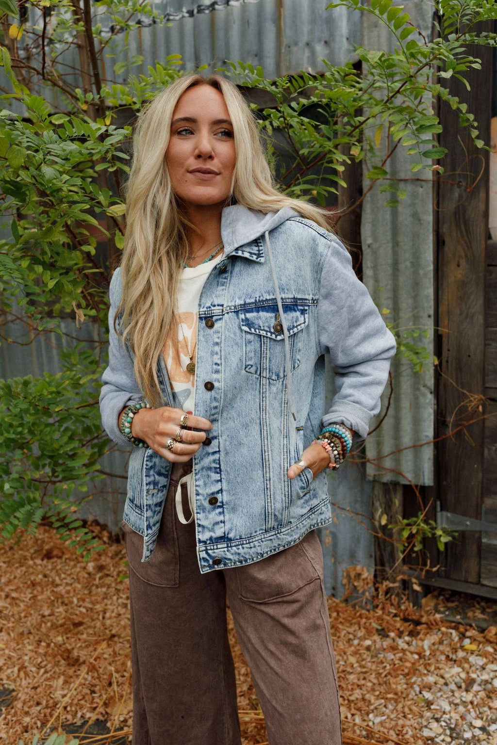 Three Bird Nest - My Boyfriends Denim Jacket - Blue Light Wash
