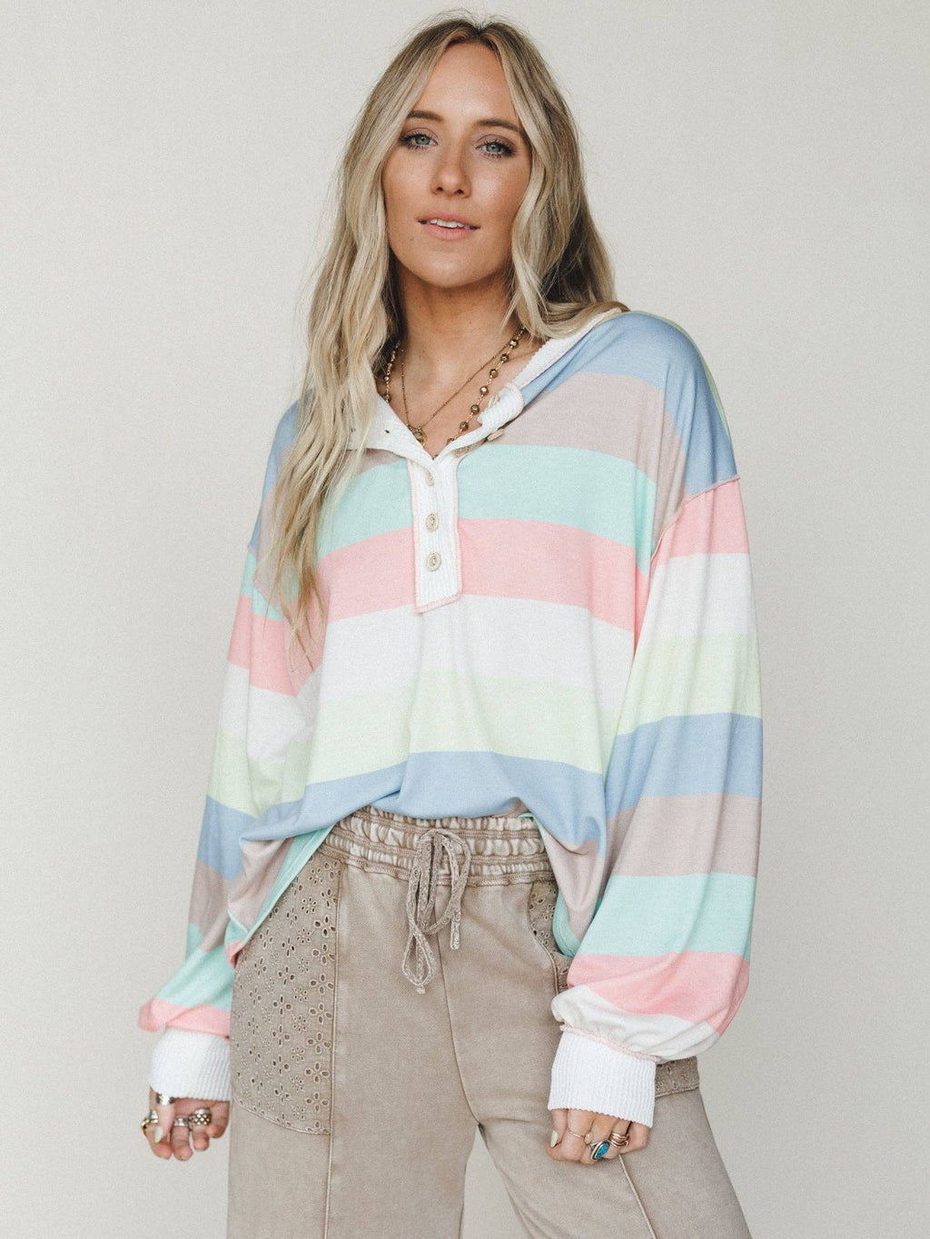 Striped Darlin Long Sleeve Top