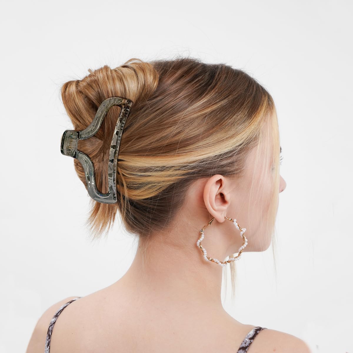 Clear 3.5 Inch Hair Claw Clips