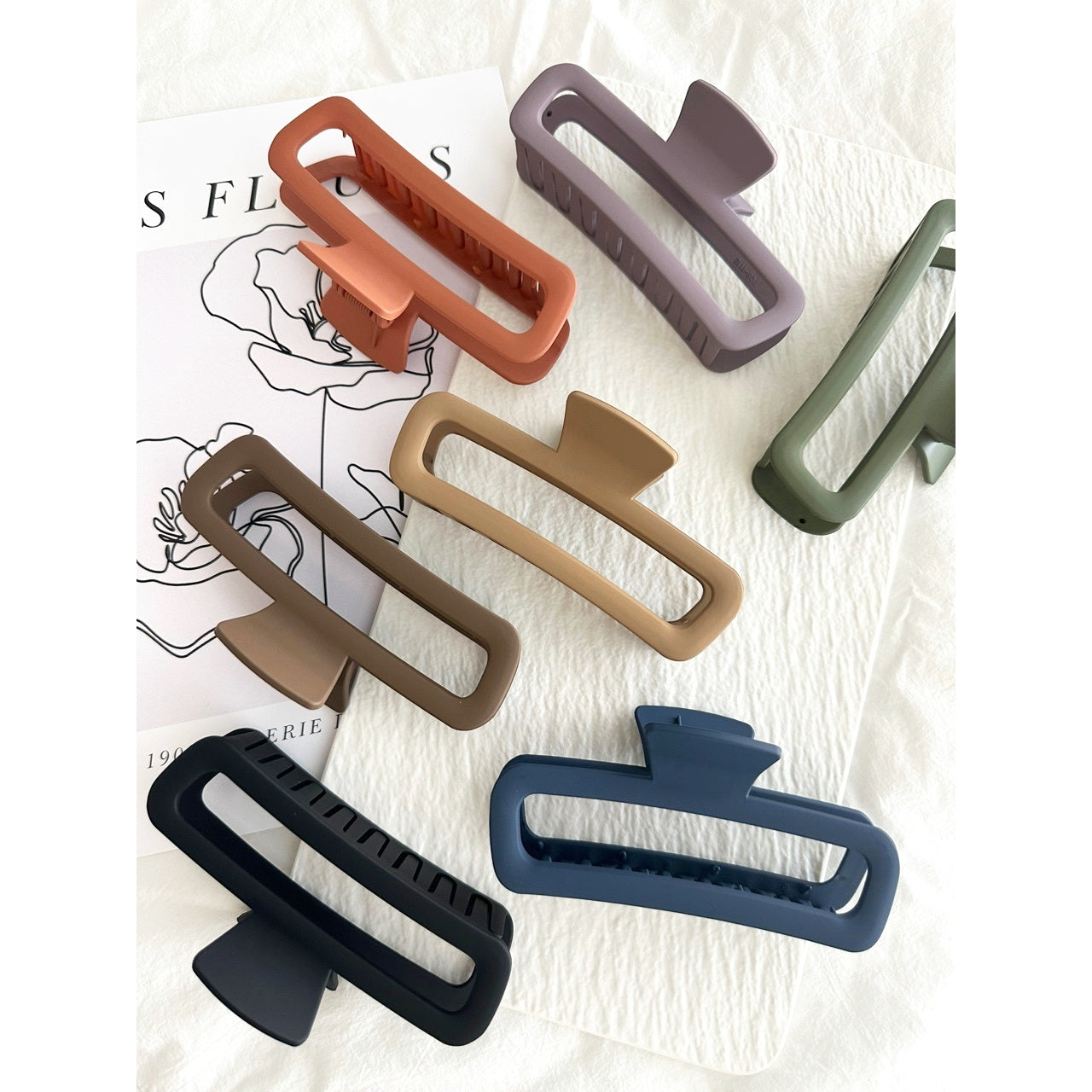Assorted Matte Hair Clips