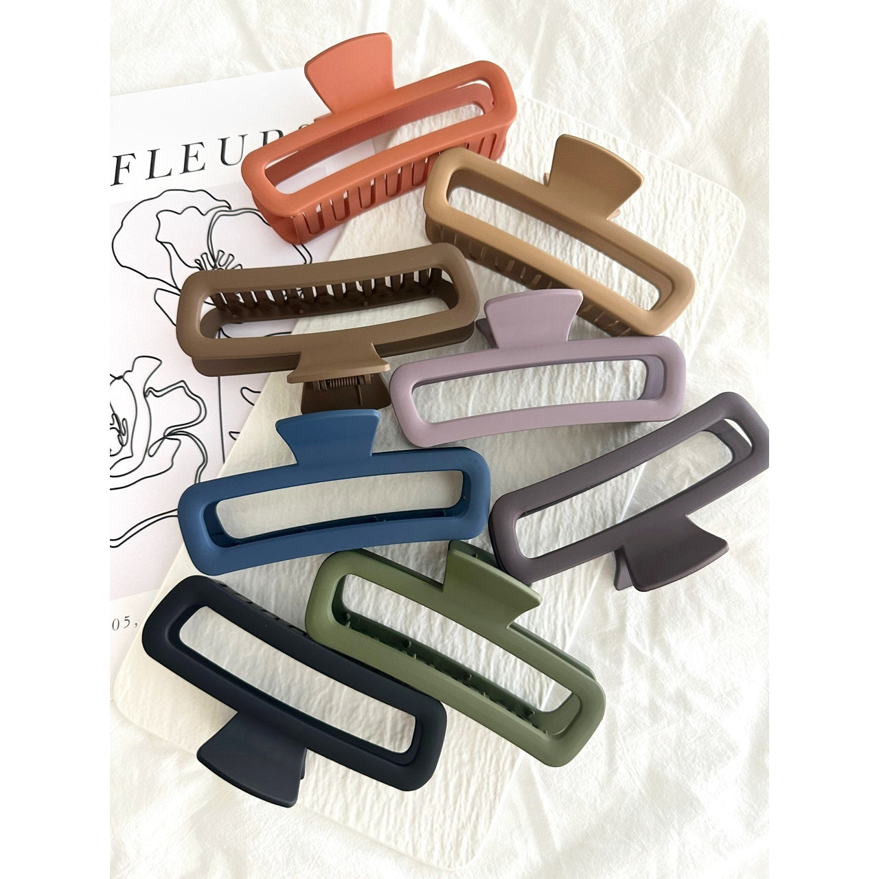 Assorted Matte Hair Clips