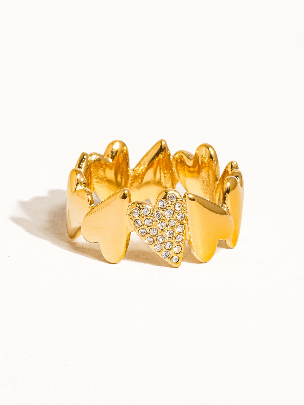 Cloe 18k Gold Heart Ring