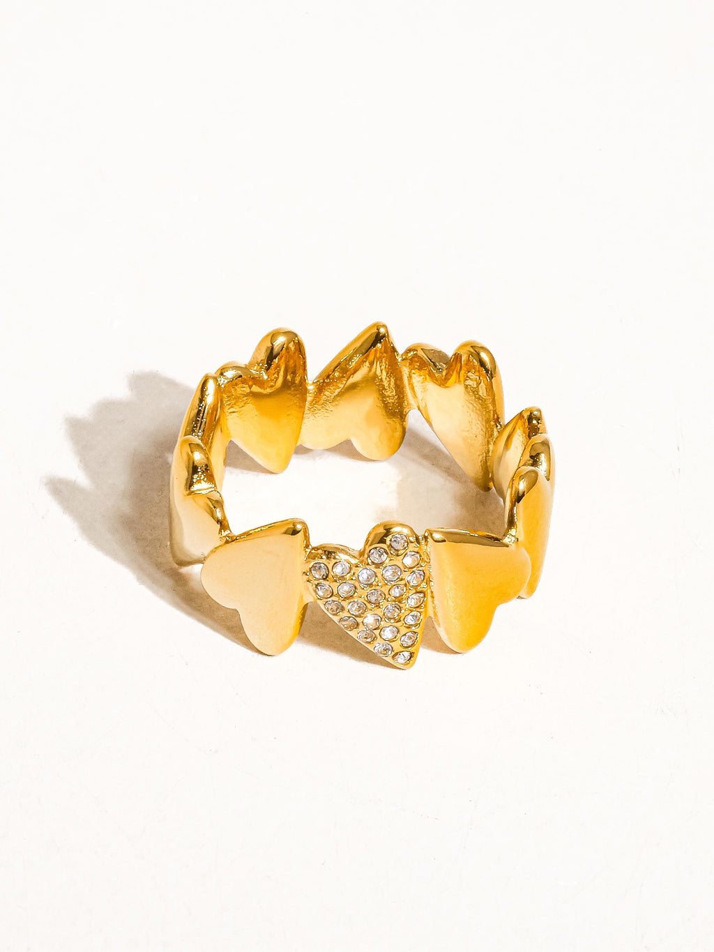 Cloe 18k Gold Heart Ring
