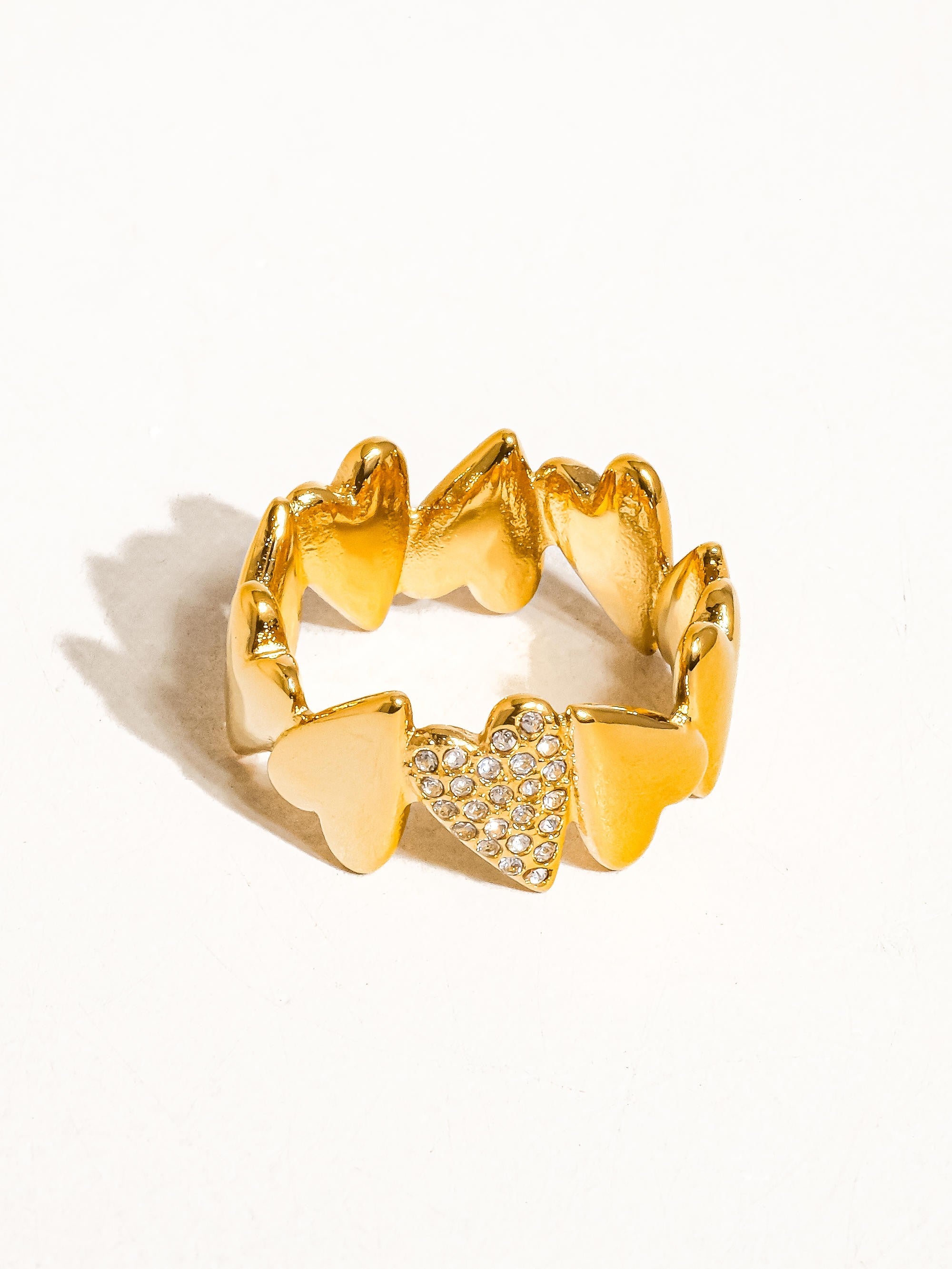 Cloe 18k Gold Heart Ring