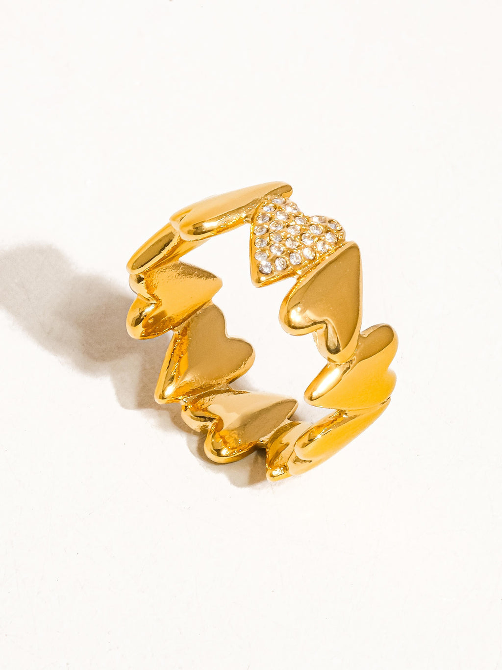 Cloe 18k Gold Heart Ring