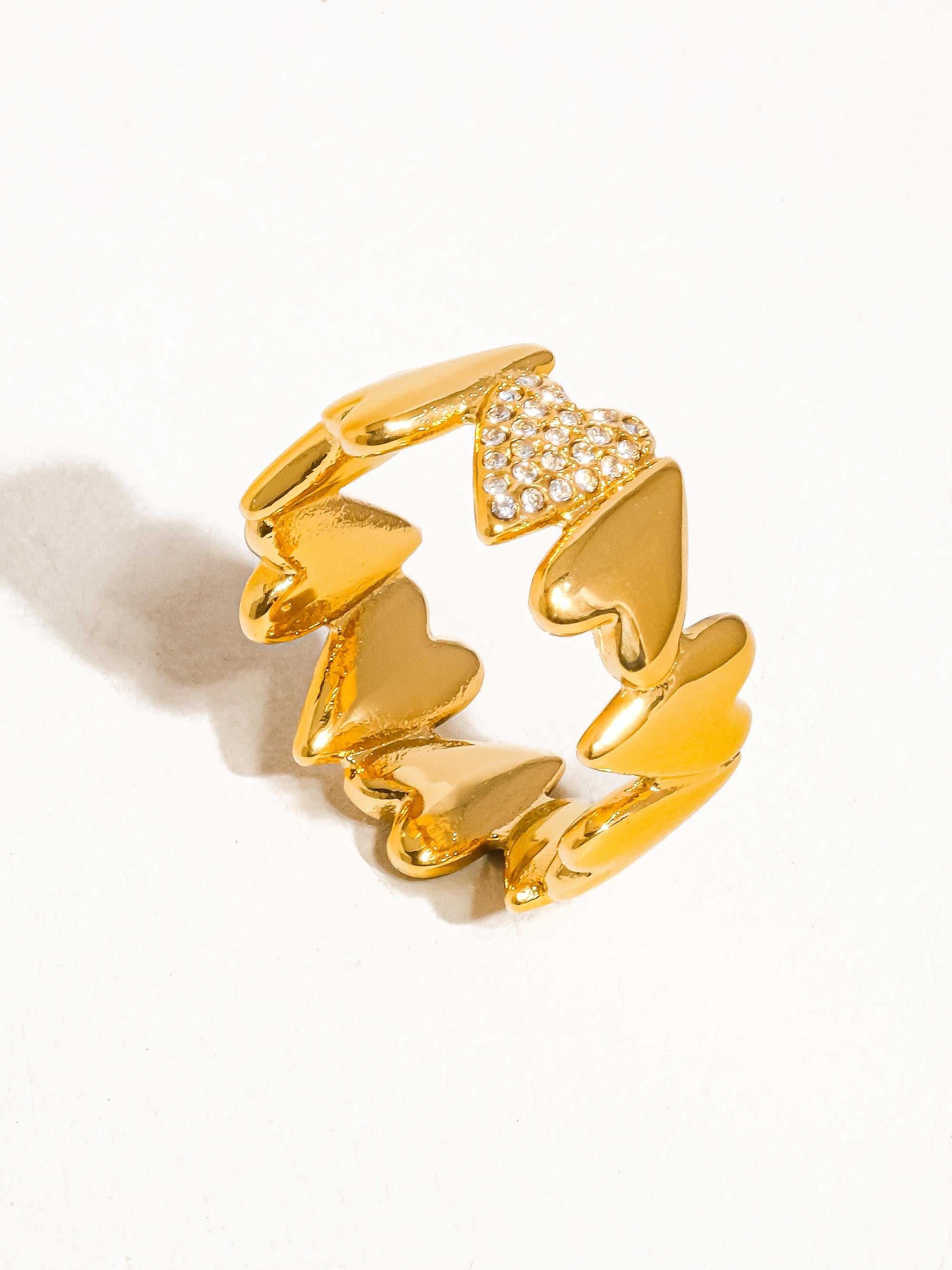 Cloe 18k Gold Heart Ring