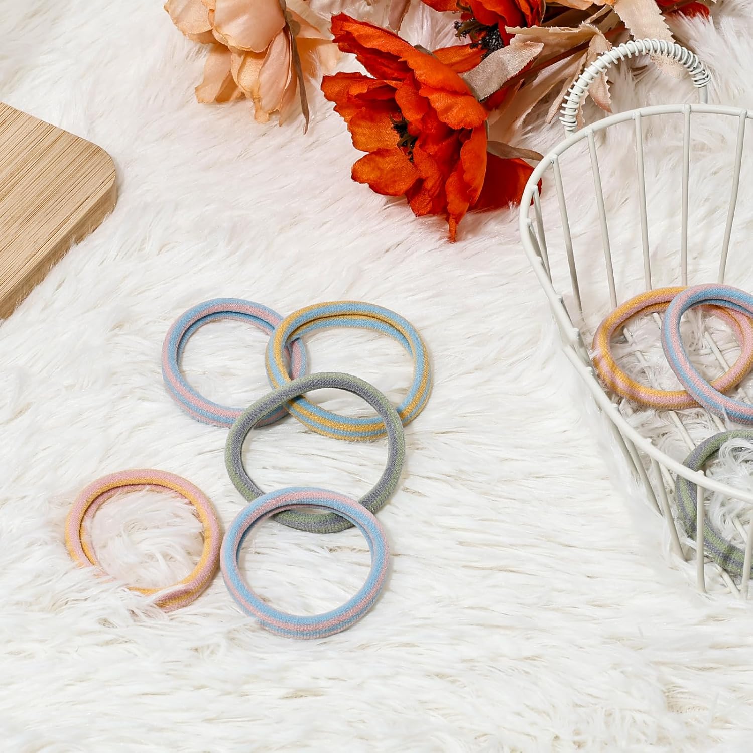 Seamless Coastal Hair Ties - Pack of 5