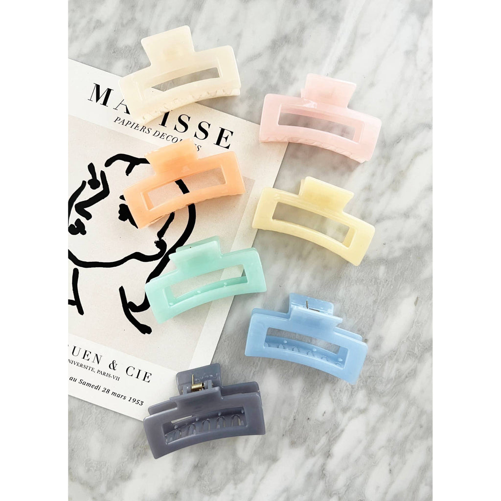 Translucent Acrylic Hair Claw Clips