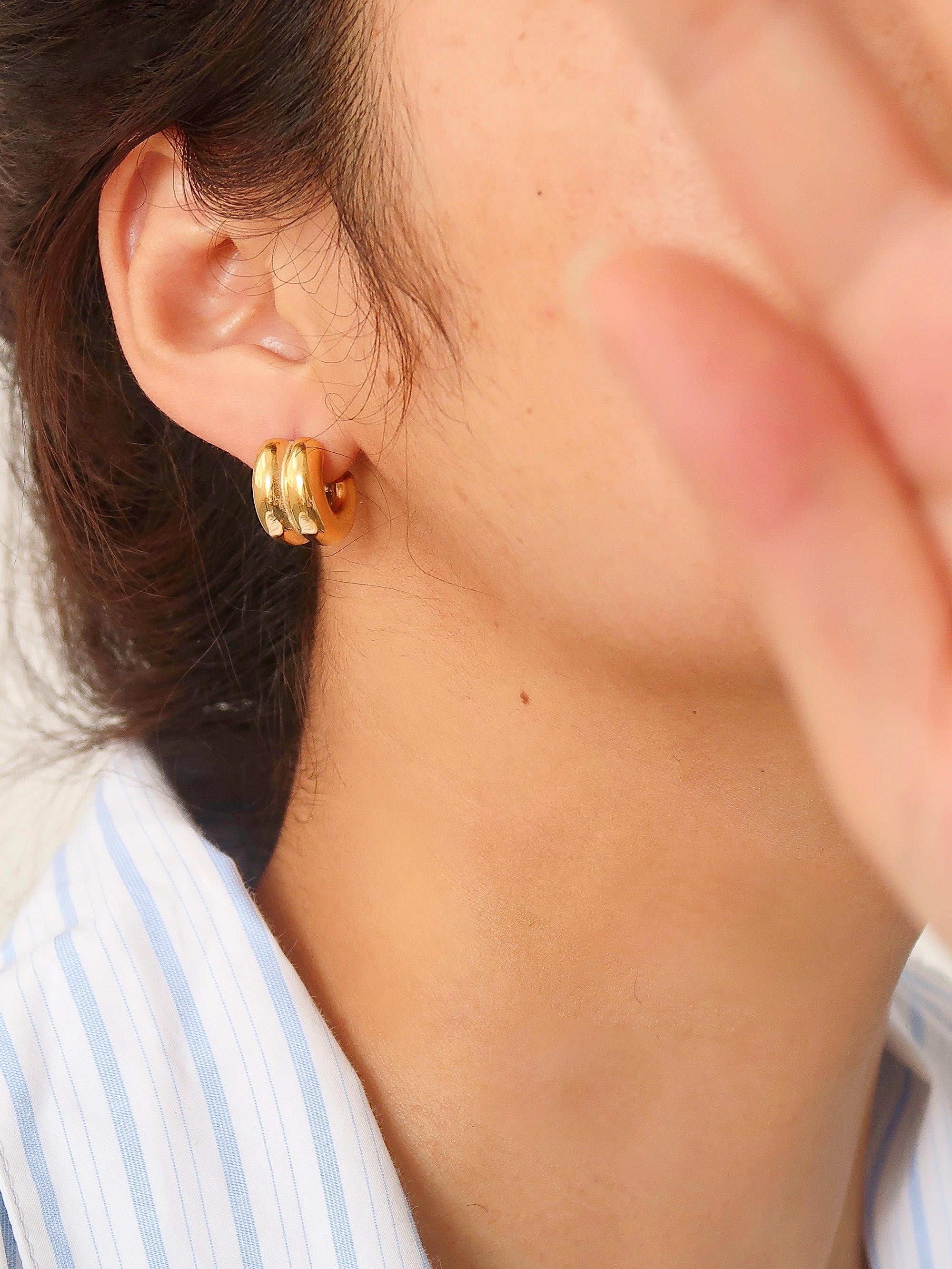 Double C-Hoop Earring