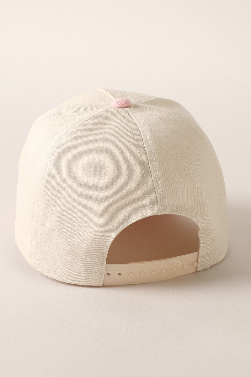 Put It On My Husband's Tab Pink Embroidered Baseball Cap