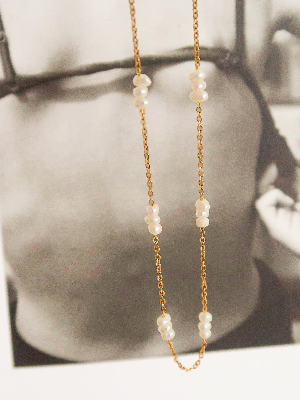 Leilani 18k Petite Multi-pearl Choker