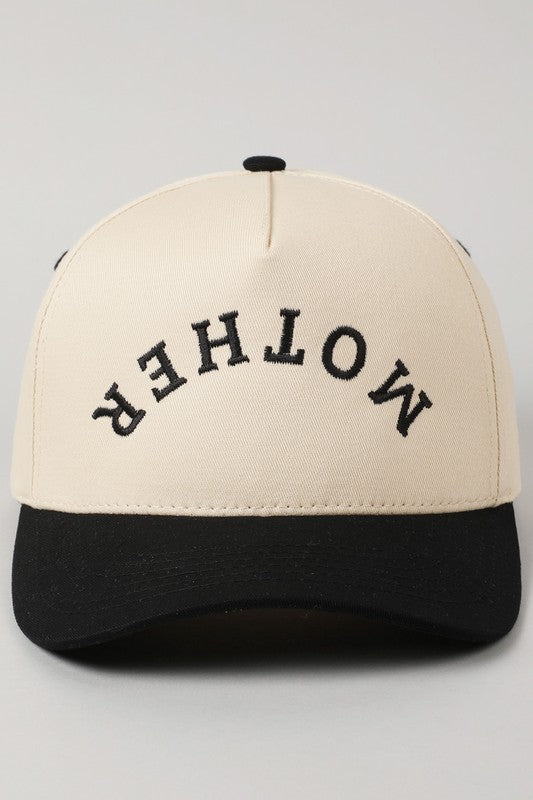 Mother Upside-Down Embroidered Trucker Hat