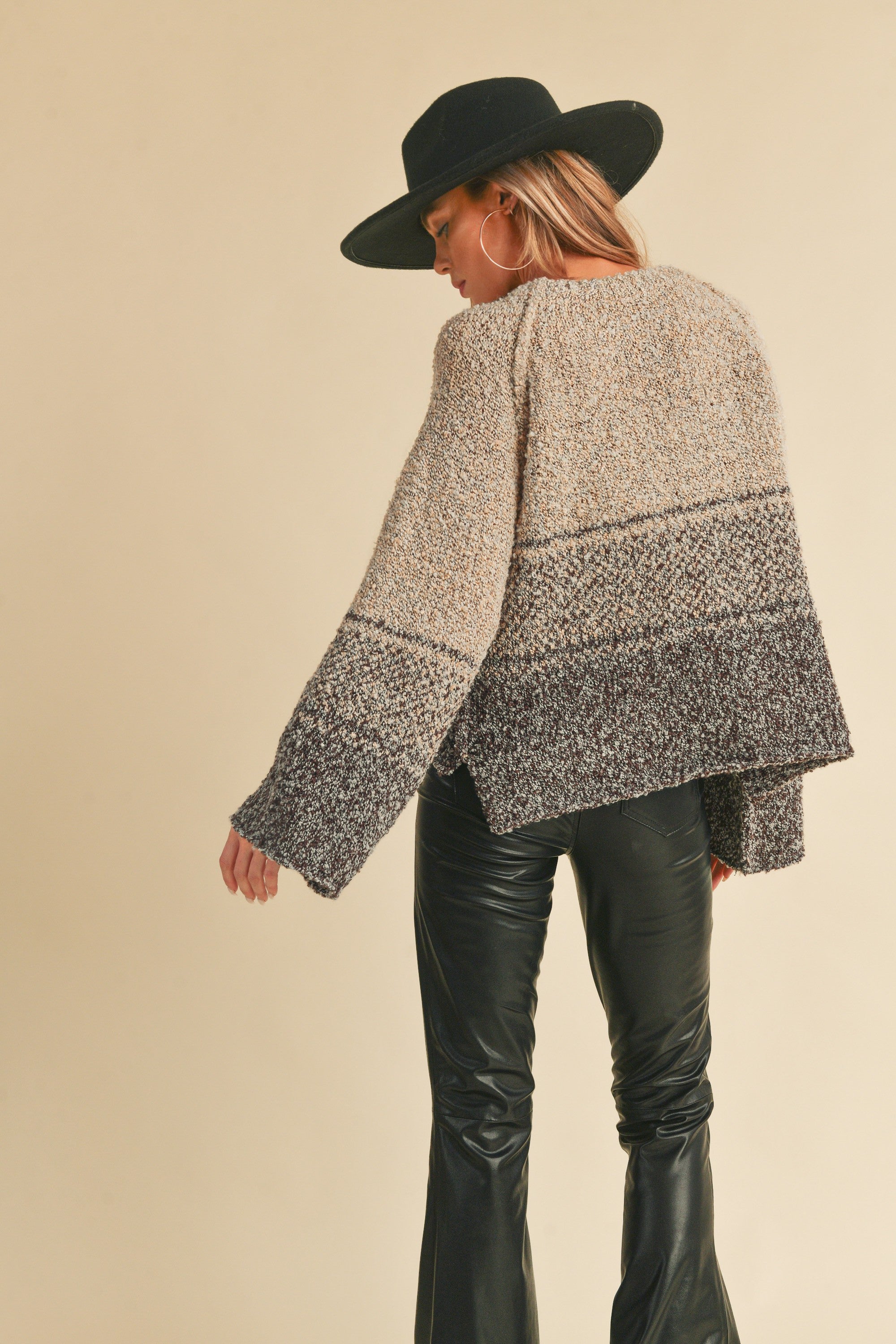 Fraya Oat Brown Sweater