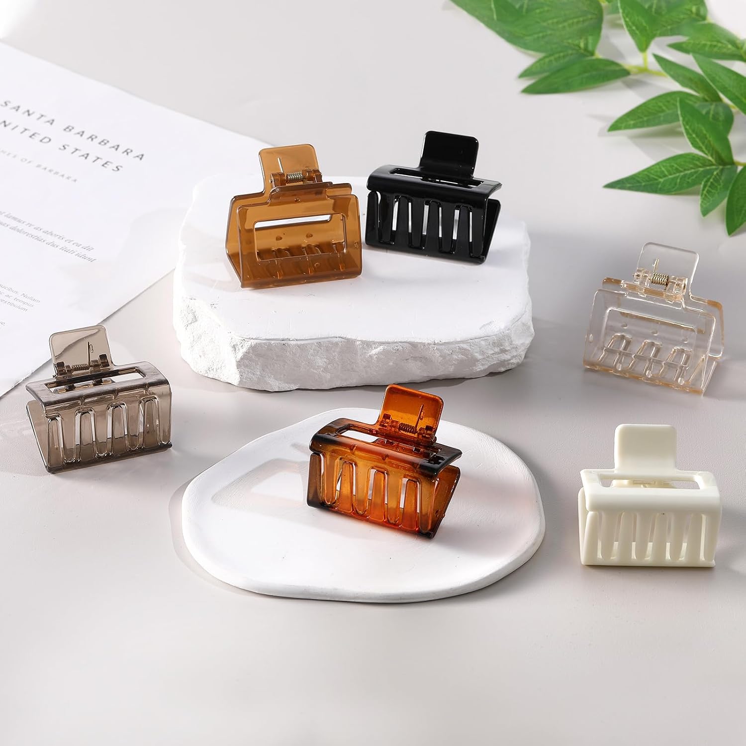 1.97" Square Hair Claw Clips