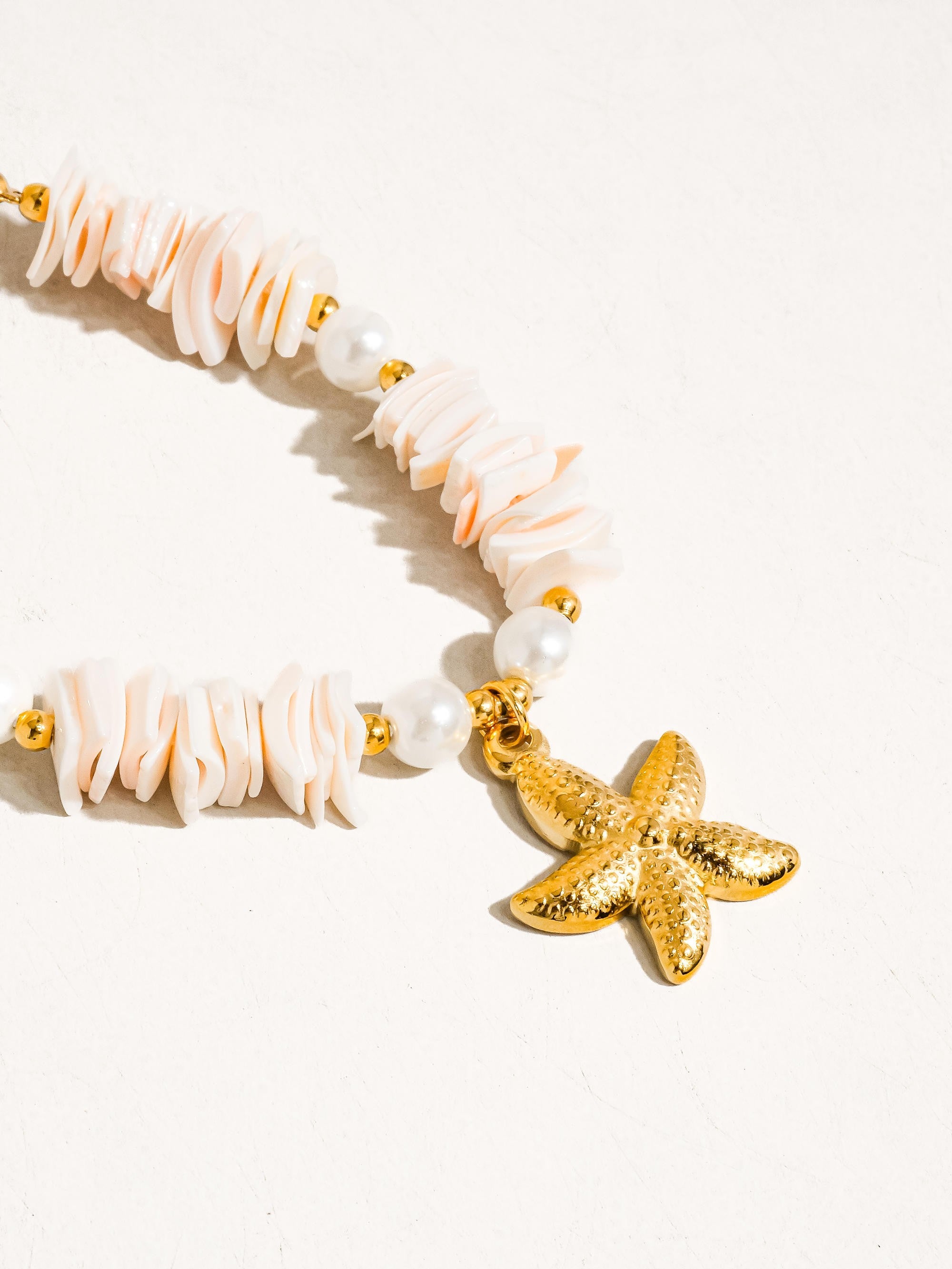 Thelma 18k Gold Non-tarnish Shell Star Necklace